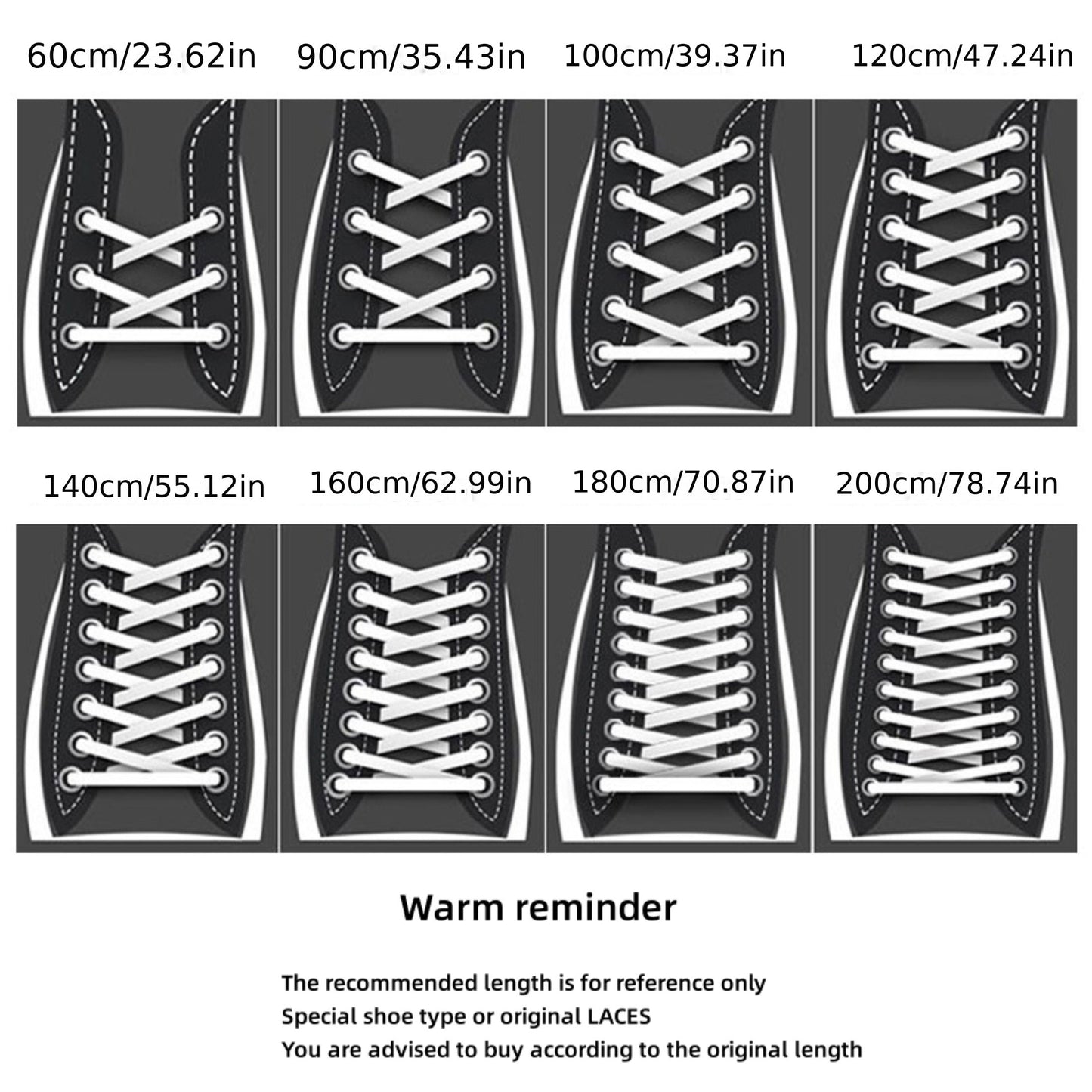 1 Pair Reflective Striped Flat Laces
