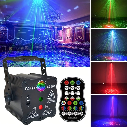 Party lights, DJ disco lights, stage lights, indoor and outdoor multi-mode sound controlled laser lights, home flashing dance table lamps, projectors for Christmas, Halloween, karaoke, bars, etc KTV, Dance party, birthday, we