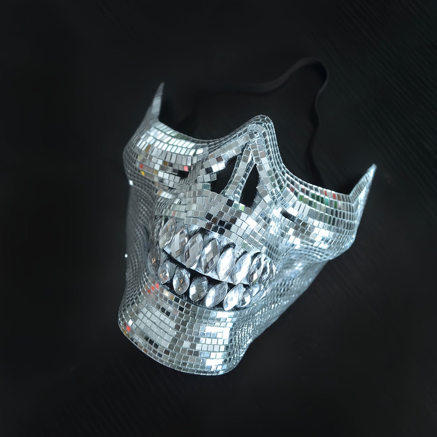 Fancy Halloween Masquerade Mask - 1pc Half Face Disco Masks for Adults Decorate