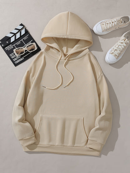 Plus Size, Women's Plus Size "EAT SLEEP RAVE REPEAT" Graphic Hoodie - Music Festival Print with Colorful Lights & DJ Design, Cozy Drawstring Hooded Sweatshirt for Winter & Autumn, Machine Washable Casual Pullover