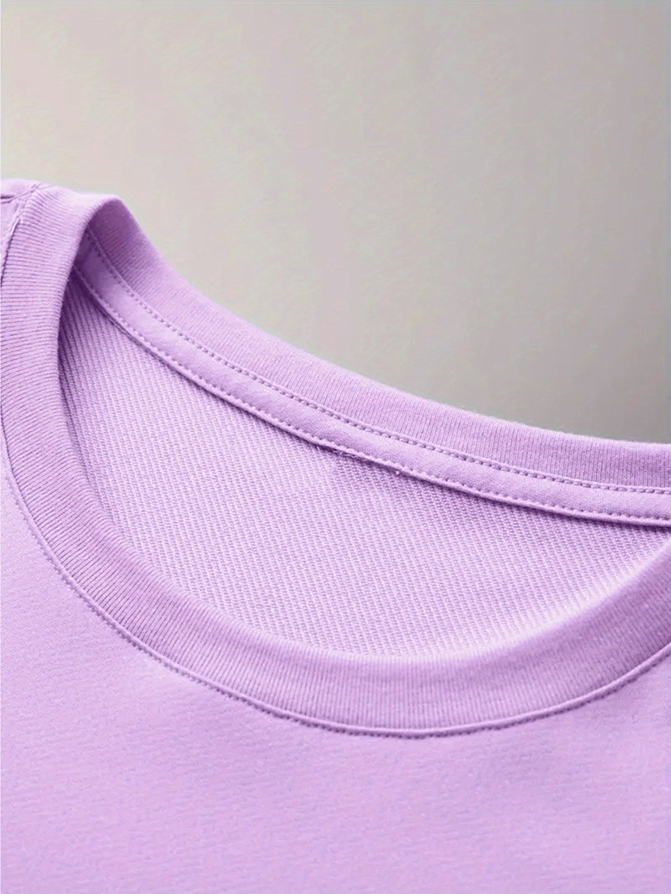 Men's Casual Graphic T-Shirt - "NEED for RAVE" Print, Light Purple, Loose Fit, Breathable Fabric, Street Style Short Sleeve Tee for Summer, Festive Clothing | Bold Print Shirt | Comfortable Wear