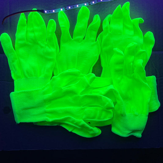 [Glow in Dark] Glow in the Dark Fabric Gloves | Party Supplies | Fun and Surprise Atmosphere Enhancer | for Celebrations