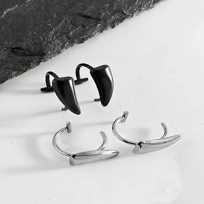 Fashionable And Trendy Unisex Vampire Fang-shaped Lip Accessory, Wolf Fang-shaped Jewelry, 2-4 Pieces, No Need For Piercing