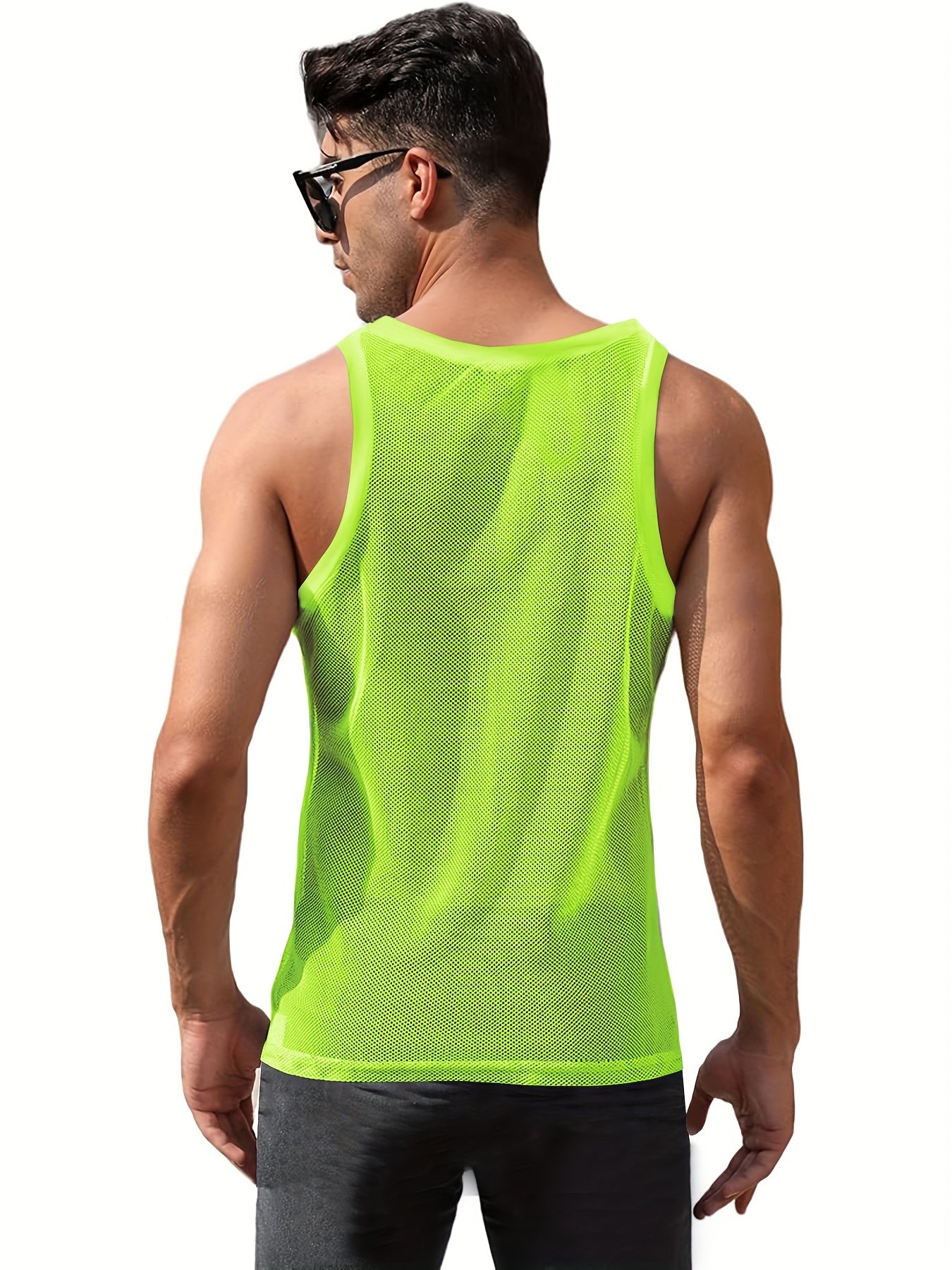 Men'S Sexy Tank Top, Men'S Mesh Tank Top, Men'S Stretchy Tank Top
