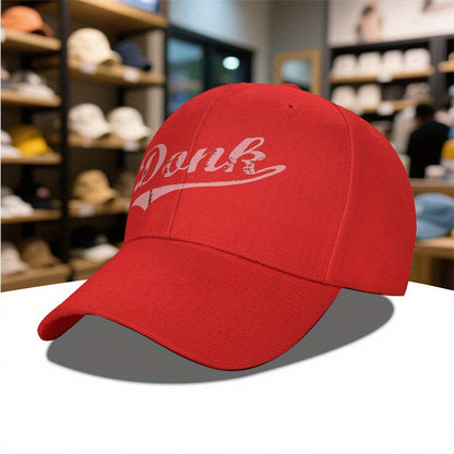 Donk Burnley Lancashire England Unisex Adjustable Baseball Cap for Men & Women - Lightweight Moisture-Wicking 100% Polyester, Breathable Sporty Design for Gym, Travel, Daily Use - Black with White Logo, All-Season Comfort, Tr