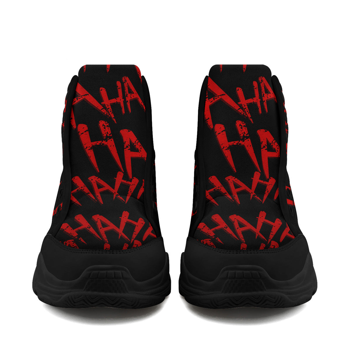 [Devil Graphic Sneakers] Men's Plus Size Devil Graphic High-Top Sneakers - Lightweight, Breathable Lace-Up Trainers with TPR Sole | Comfortable Walking Shoes for Halloween, Casual Outdoor Wear, All-Season Use, Trendy Footwear