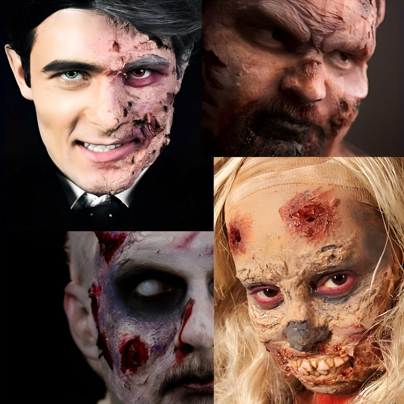 2pcs Liquid Latex SFX Makeup - Quick-Dry Body Paint for Scars, Wounds, Wrinkles | Perfect for Halloween & Special Effects | 30ml Each, Halloween Makeup|Realistic Effects|FastDry Latex
