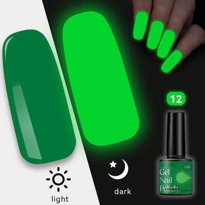 1pc Auroau Gel Nail Polish, Luminous Long-Lasting Nail Gel, Vibrant Color Palette, Non-Toxic, Fast-Drying, High Saturation, Easy to Apply, with Alcohol-Free Formula, for Parties, Dates, Clubbing, Ideal Gift for Christmas & Ne