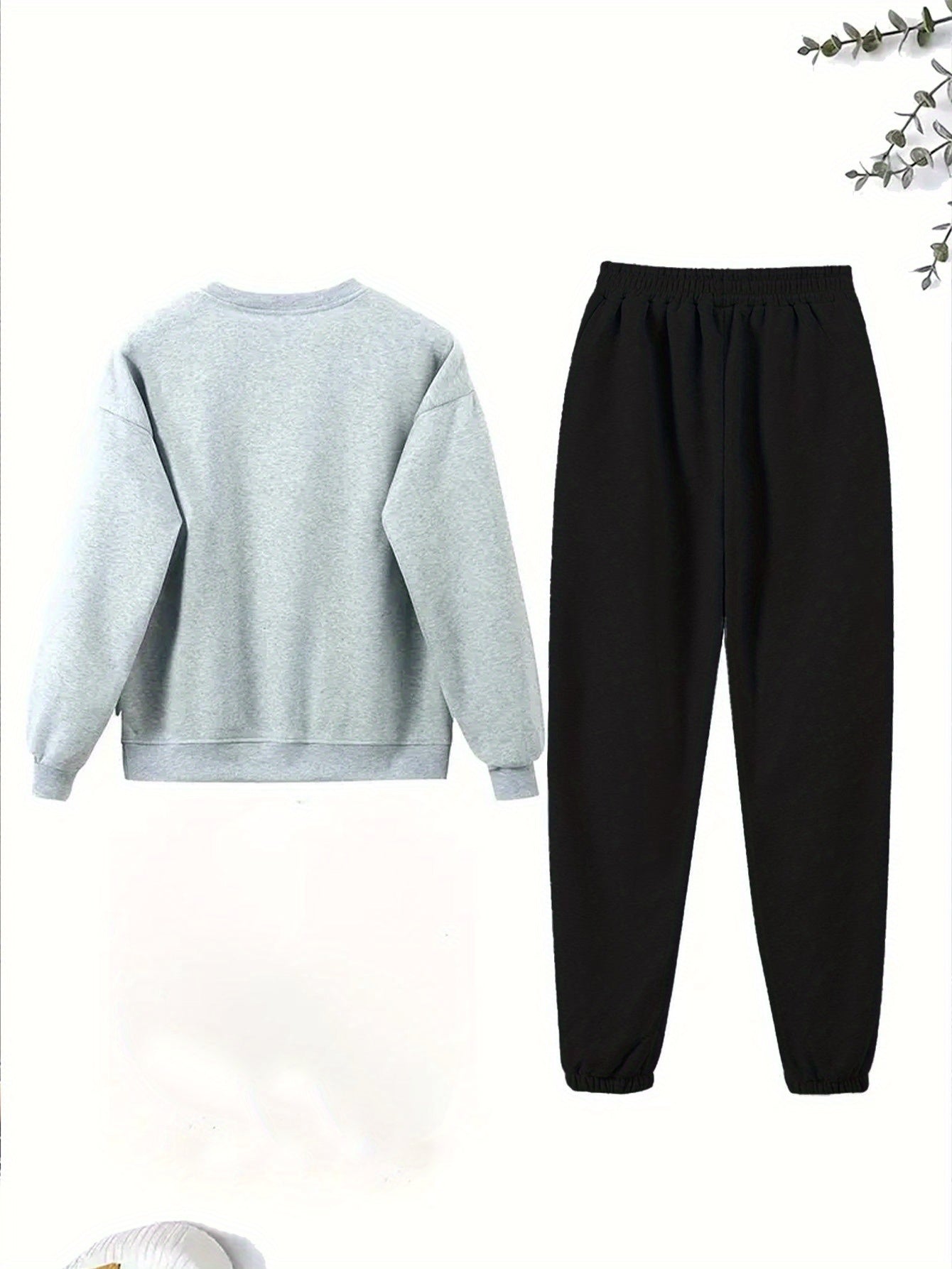 Born to Rave Women'S Casual Athletic Print Sweatshirt Set