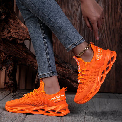 Men's Lightweight Breathable Running Shoes - Vibrant Neon Pink/White/Orange/Black/Green Color Options, MD Sole & Fabric Upper for Gym, Tennis, Walking - All-Season Comfort, Lace-Up Low-Top Athletic Sneakers, Sneakers, Gym Foo