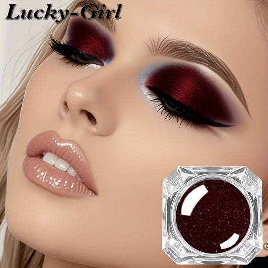 [Iridescent Glitter Eyeshadow] Iridescent Glitter Chameleon Eyeshadow Powder | Single Color, Sparkling Stage Makeup for Face and Lips, Ultra Long-Lasting, Waterproof & Sweatproof, Suitable for Nail Art, Lip Gloss, Halloween,