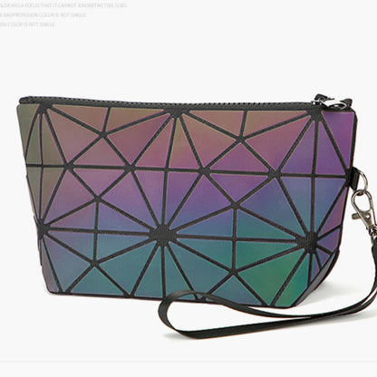 3pc Glow Radium Holographic Reflective Makeup Bag Se