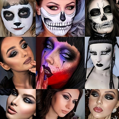 25-Color Black Swan Eyeshadow Palette - Smoky & Gothic Styles in Shades of Black, Dark Gray, and Grey, 925 Soft Matte & High Options for Halloween & Easter, Gothic Makeup | Matte Finish | Pigmented Palett