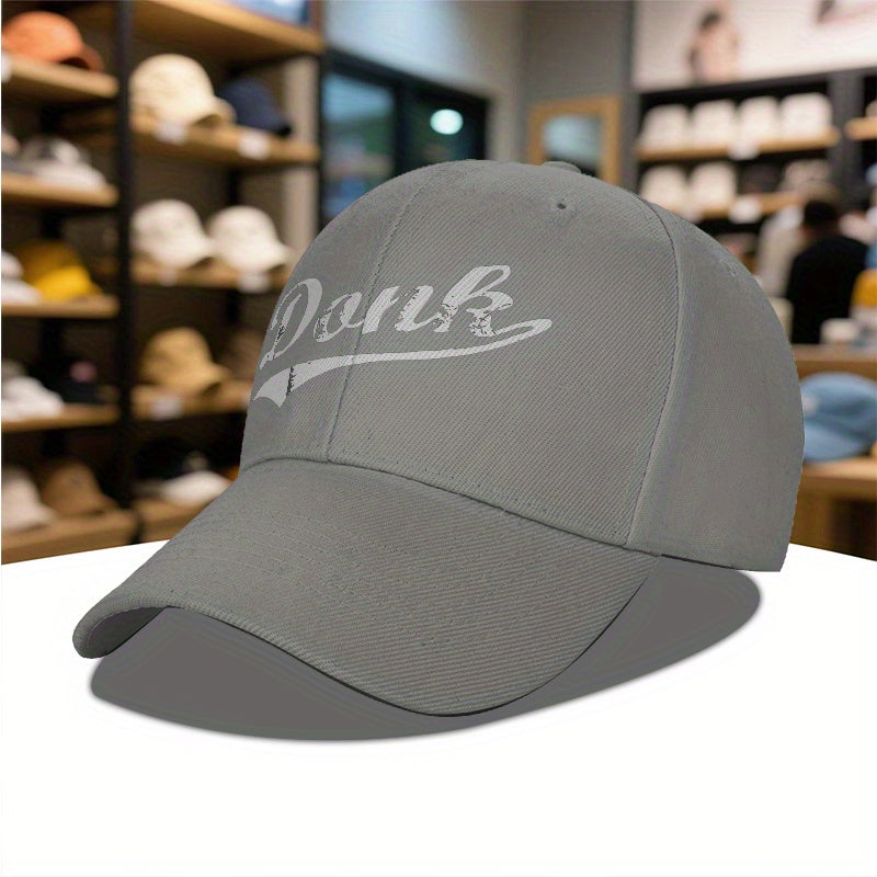 Donk Burnley Lancashire England Unisex Adjustable Baseball Cap for Men & Women - Lightweight Moisture-Wicking 100% Polyester, Breathable Sporty Design for Gym, Travel, Daily Use - Black with White Logo, All-Season Comfort, Tr