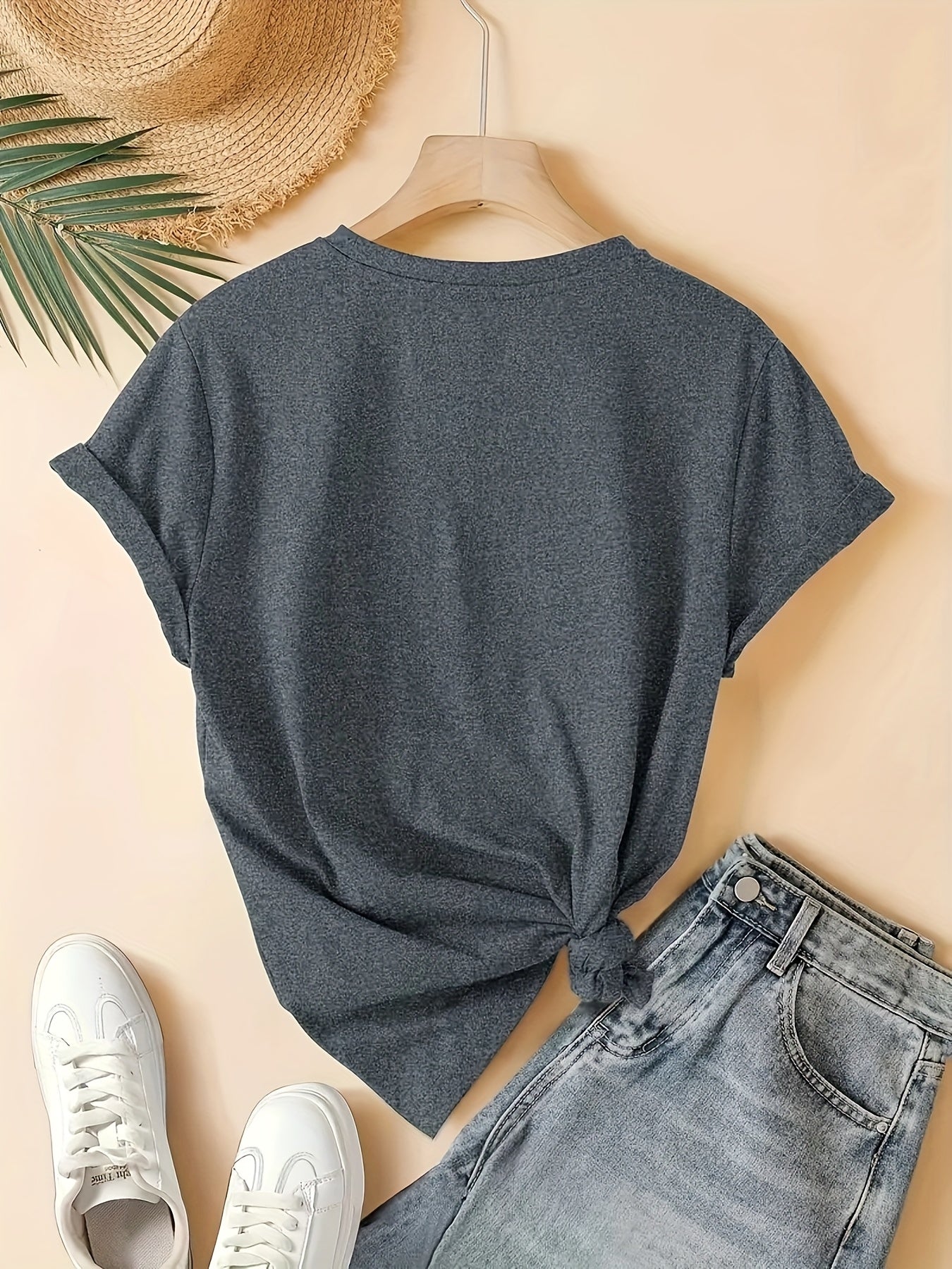 1pc Women's Crewneck T-Shirt - Black with White RAVE Typography Print, Techno Music Inspired Design, Casual Short Sleeve Tee for EDM Festivals & Summer Outings, Machine Washable, Exclusive Deal of the Day Gift Idea, T-shirt S