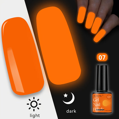 1pc Auroau Gel Nail Polish, Luminous Long-Lasting Nail Gel, Vibrant Color Palette, Non-Toxic, Fast-Drying, High Saturation, Easy to Apply, with Alcohol-Free Formula, for Parties, Dates, Clubbing, Ideal Gift for Christmas & Ne