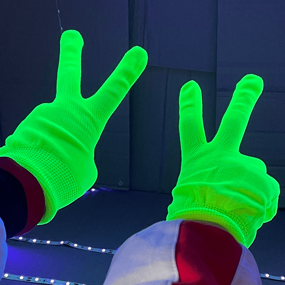 [Glow in Dark] Glow in the Dark Fabric Gloves | Party Supplies | Fun and Surprise Atmosphere Enhancer | for Celebrations