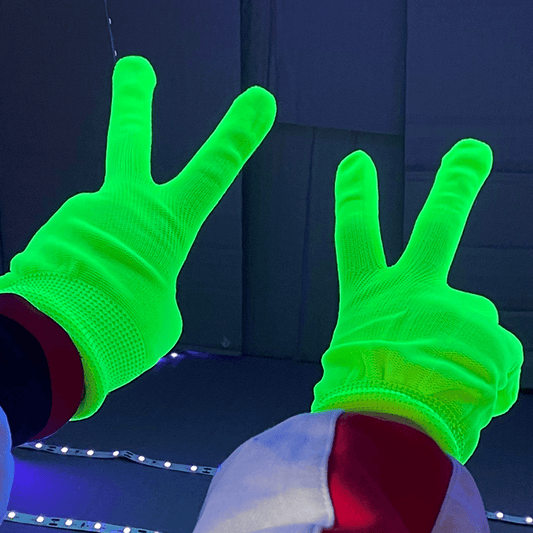 [Glow in Dark] Glow in the Dark Fabric Gloves | Party Supplies | Fun and Surprise Atmosphere Enhancer | for Celebrations