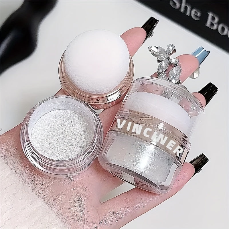 Sparkling Fairy Dust Body Glitter Powder - Shimmering Round Sequin Design for Brides, Weddings, and Parties - Highlighter & Body Glow Powder for Radiant Skin, Party Body Glow | Sparkling Fairy Dust | Iridescent Finis