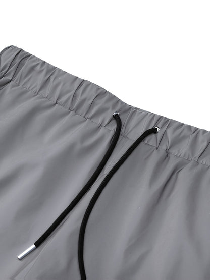 Summer Men's Reflective Shorts Fashion Sports Cycling Casual Straight Five-Pocket Pants