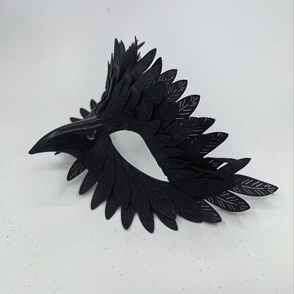 Classic Bird Beak Mask - Durable Plastic Intricate Feather Design for Halloween, Day of the Dead, Christmas & Themed Parties - Home Decor & Costume Accessory, Halloween Decorations