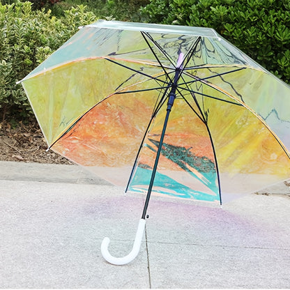 Colorful Reflective Long-Handle Umbrella