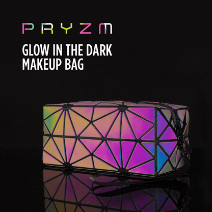 3pc Glow Radium Holographic Reflective Makeup Bag Se