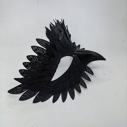 Classic Bird Beak Mask - Durable Plastic Intricate Feather Design for Halloween, Day of the Dead, Christmas & Themed Parties - Home Decor & Costume Accessory, Halloween Decorations