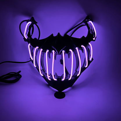LED Glowing Skull Mask - Essential for Halloween Horror Parties, EDM Festivals, and Night Events. Unisex Design Perfect for Halloween/Carnival/Music Festival, Scary Halloween Costume, Halloween Costumes for Women, Women Hallo
