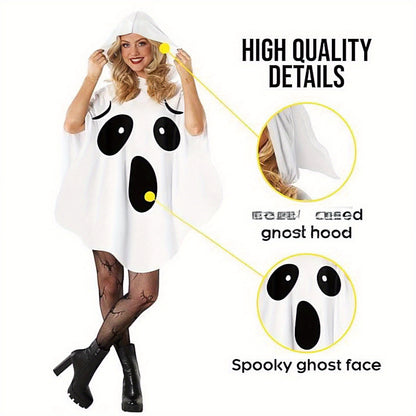 White Bat Halloween Party Costume for Women - Witch and Fairy Cosplay Set