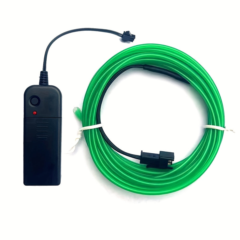 1pc Funky LED Neon Light-Up Wire Cable for Costumes, Parties & Raves - Adjustable Headband, 6 Colors (Blue/Green/Orange/Pink/Purple/White), Battery-Powered (No Batteries Included), Safe Low-Power Design for Halloween, Christm