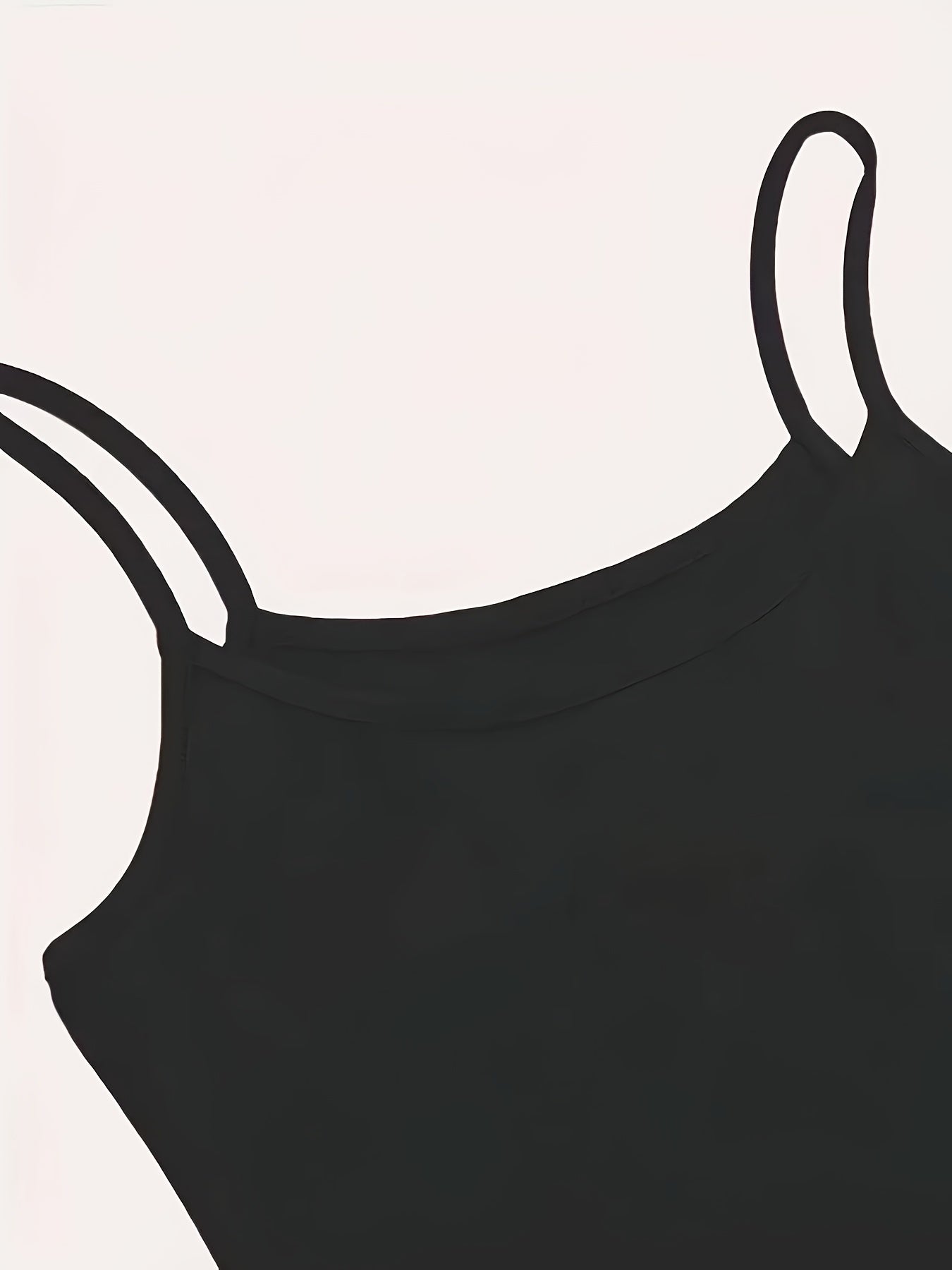 [Casual All-Season Wear] Y2K Sleeveless Crop Cami With Skeleton Heart Hands Graphic Print, Black Spaghetti Strap Top For Women, Casual Polyester Blend, Medium Elasticity, All-Season Wear, Allseason Top | Spaghetti Strap Cami