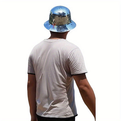 Party Decoration Sequin Glass Disco Fisherman Hat, Featherless
