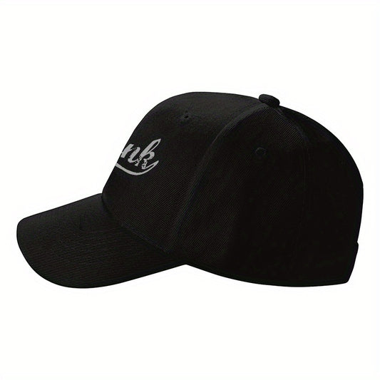 Donk Burnley Lancashire England Unisex Adjustable Baseball Cap for Men & Women - Lightweight Moisture-Wicking 100% Polyester, Breathable Sporty Design for Gym, Travel, Daily Use - Black with White Logo, All-Season Comfort, Tr