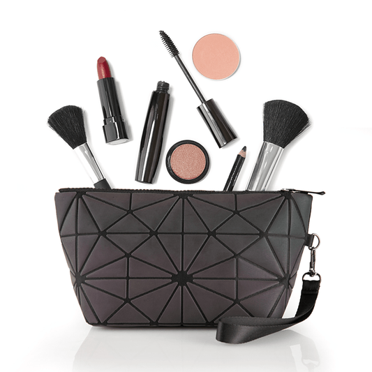 3pc Glow Radium Holographic Reflective Makeup Bag Se