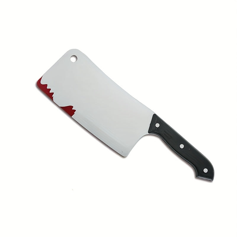 New Halloween Party Decorations Including Bloody Gloves, Blood-Stained Socks, And Aprons, Along with Plastic Pointed Knives And Handheld Cleavers for Costume Parties, Without Battery