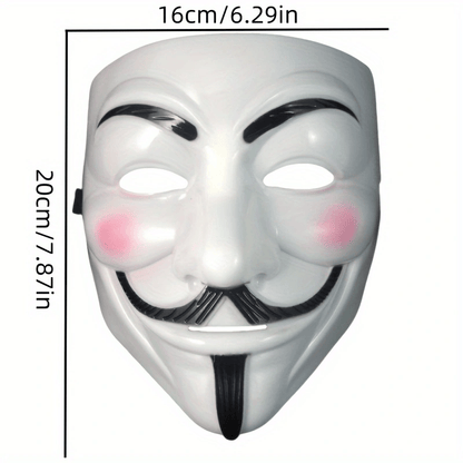 [V for Vendetta Mask] Diximus V for Vendetta Mask | Anonymous Guy Fawkes Halloween Mask Hacker, Perfect for Thanksgiving
