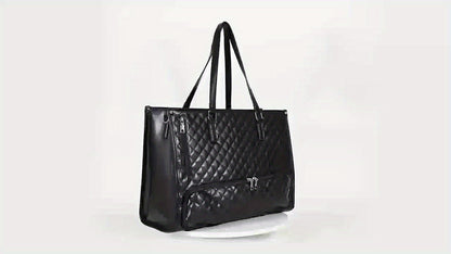 Large Capacity 2-in-1 Convertible Tote & Crossbody Bag with Detachable Shoulder Strap