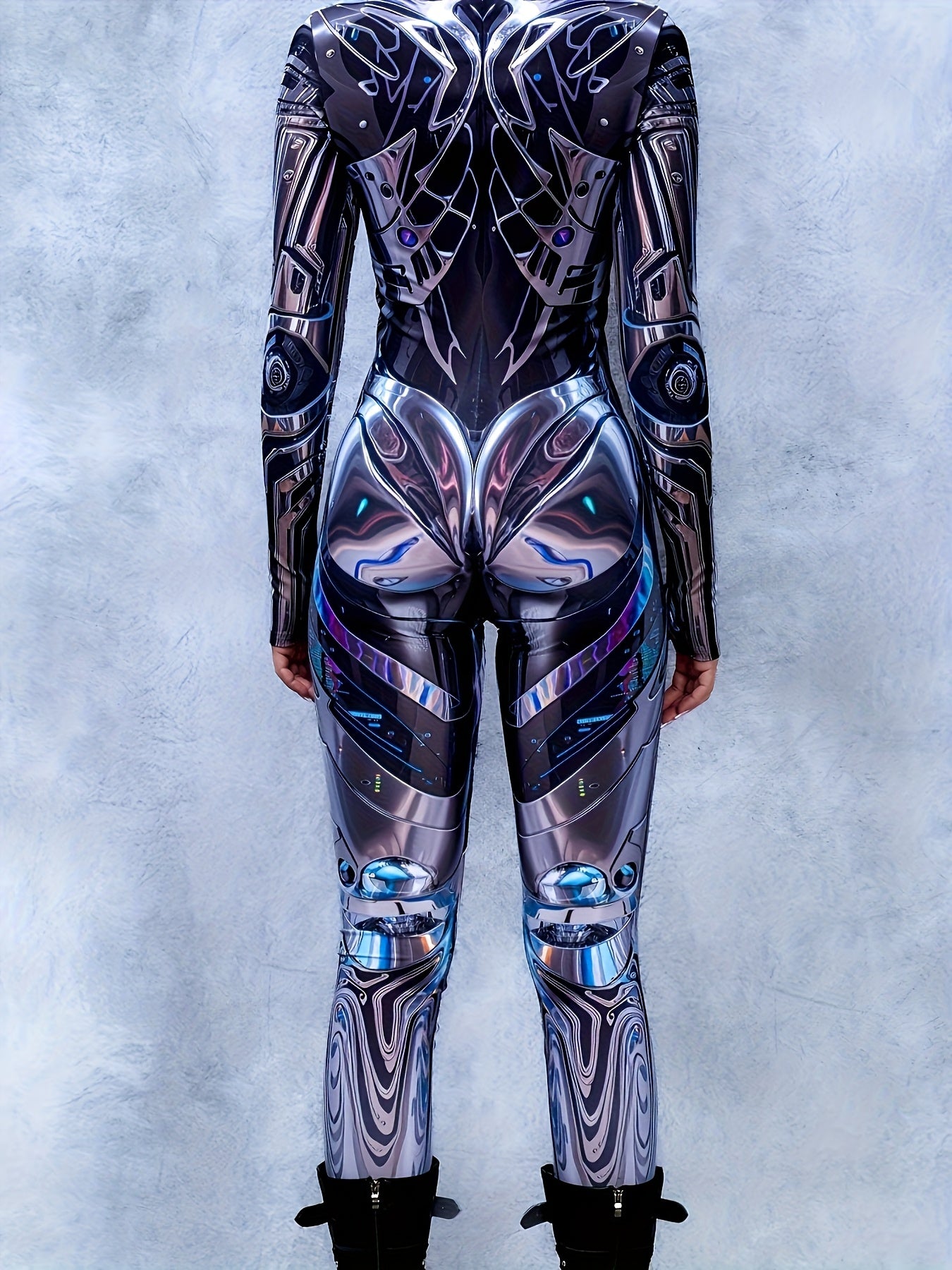 [Sexy Y2K Bodysuit] Sexy Tight-Fitting Women's Bodysuit | Y2K Functional Style Mixed Party Stage Outfit Cyberpunk Jumpsuit