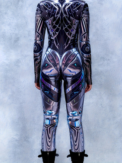 [Sexy Y2K Bodysuit] Sexy Tight-Fitting Women's Bodysuit | Y2K Functional Style Mixed Party Stage Outfit Cyberpunk Jumpsuit
