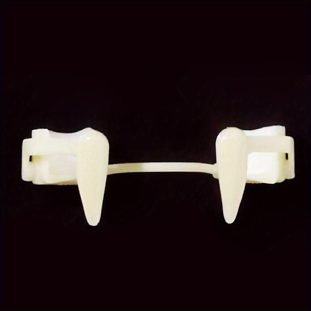 [Scary Vampire Fangs] Scary Halloween Vampire Fangs | Plastic Denture Teeth for Carnival, Themed Events & Halloween Decorations - No Power Needed, Costume Accessories