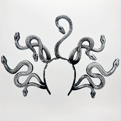 Medusa Large Headband - Handmade with Imperfections, Sexy Party Accessory for Costume Parties, Halloween, Carnival/Masquerade Balls, and Women's Dress-Up Events, Halloween Headpiece, Unique Charm, Mysterious Style, Artistic H
