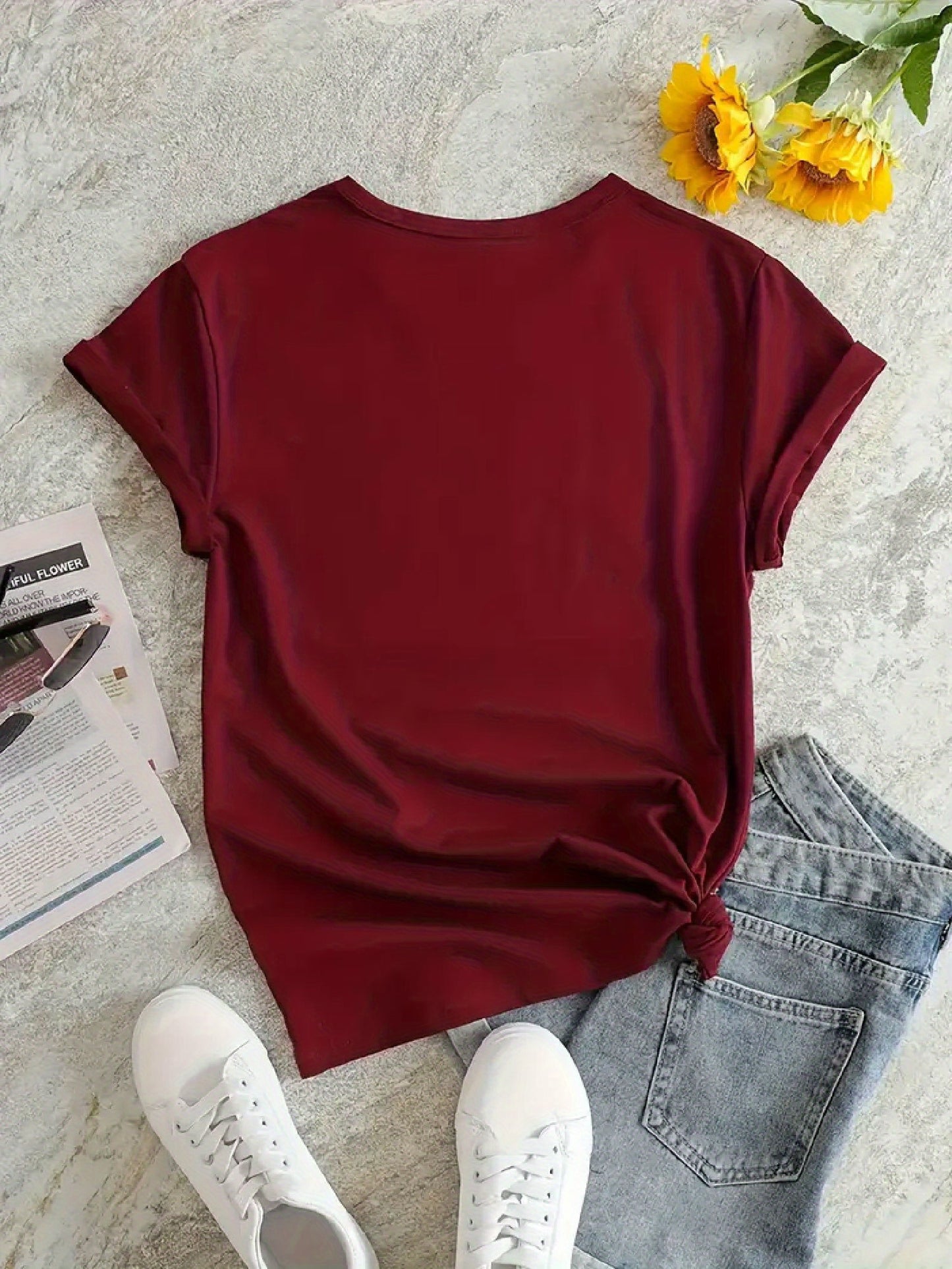 Plus Size, Women's Plus Size T-Shirt - Bright Orange with Neon BLUE-PINK RAVE Graphic - Stretchy Fabric Casual Party Outfit for Concerts, Clubwear - Everyday & Special Occasion Tops - Machine Washable All-Season Women's Cloth