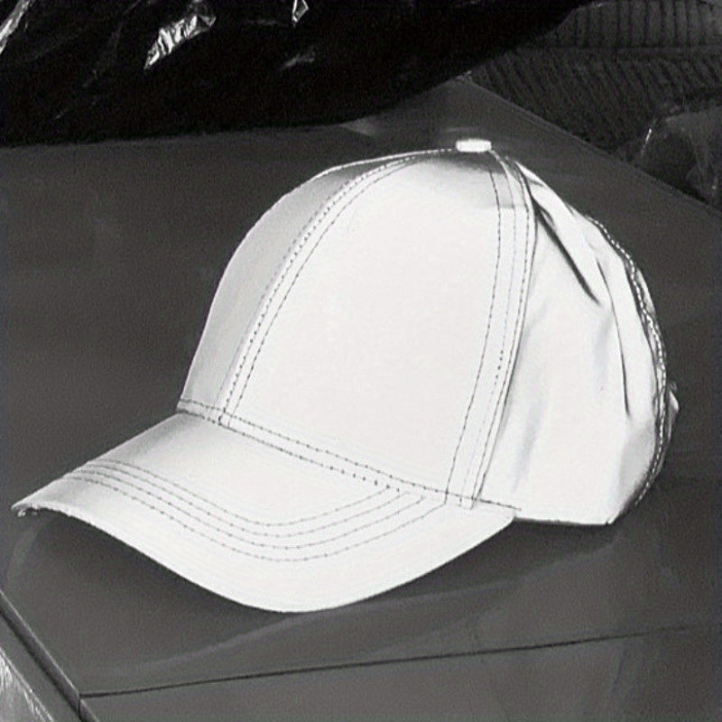1pc Luminous Reflective Men's Baseball Cap, Ideal Choice For Gifts