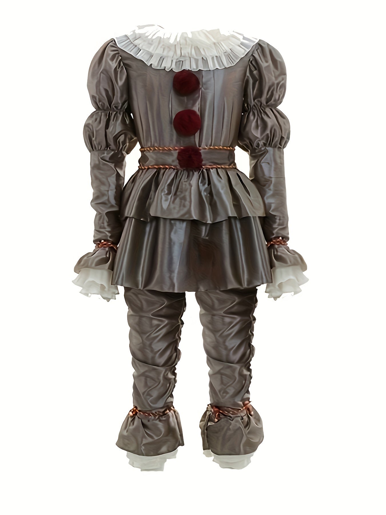 Scary Clown Halloween Costume Cosplay Party Outfit Full Set Adults