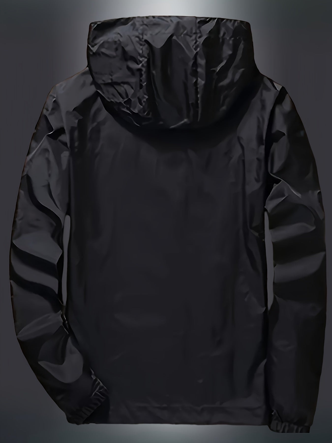 Men's Zip-Up Hooded Jacket - Breathable Reflective Outerwear for Gym, Cycling, Hiking & Beach Use - Lightweight Spring/Summer/Autumn Outdoor Wear with Zippered Storage Design. High-Quality Unisex Hoodie Perfect for Water Spor