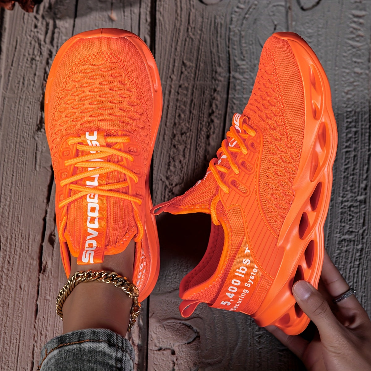 Men's Lightweight Breathable Running Shoes - Vibrant Neon Pink/White/Orange/Black/Green Color Options, MD Sole & Fabric Upper for Gym, Tennis, Walking - All-Season Comfort, Lace-Up Low-Top Athletic Sneakers, Sneakers, Gym Foo