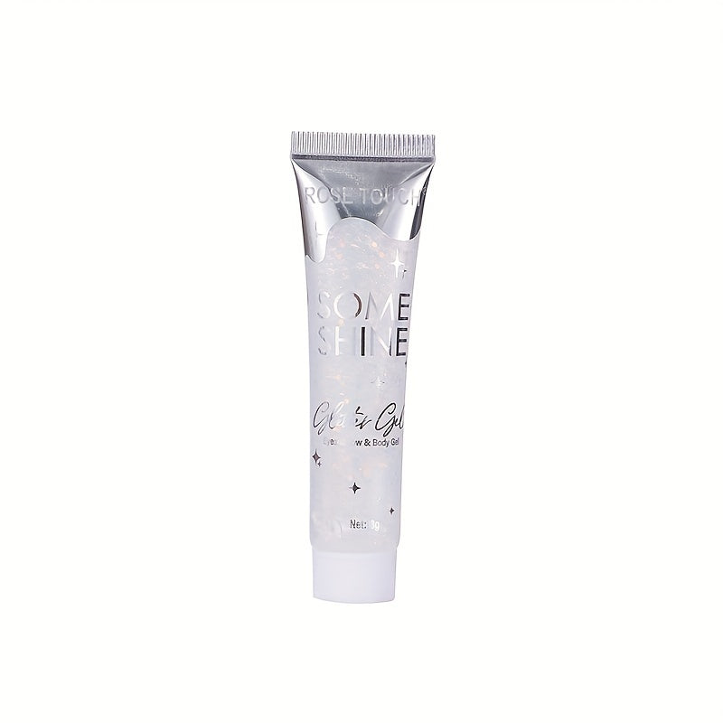 [Glitter Body Gel] Multi-Use Long-Lasting Body Glitter Gel | Plant-Based Ingredients, 6-Sided Shape, For Face, Hair, Eyes, Music Festivals, Parties, Carnival/Mardi Gras/Masquerade