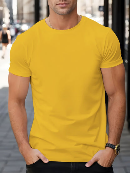 Men's Trendy Summer Short-Sleeve T-Shirt with "Rave" Graphic Print - Breathable, Versatile Round Neck Tee for Beach Vacations & Casual Wear, Breathable Clothing | Relaxed Fit Shirt | Comfortable Fabric, Shirts for Summer