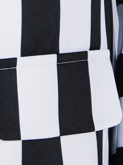 Adam Role Play Costume Men'S Black and White Striped Suit Jacket Shirt Pants Set Halloween Carnival Cosplay Anime Costume